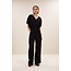 BY BAR mabel structure stripe blouse jet black