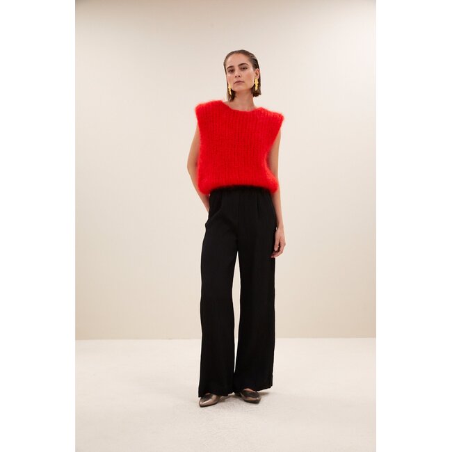 BY BAR benji structure stripe pants jet black