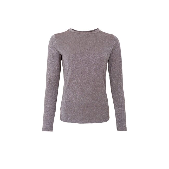 Black Colour BCFAYE LUREX TOP TAUPE