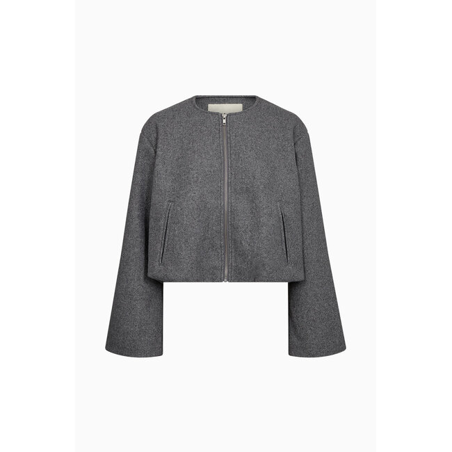 IVY-Adaleide Bomber Jacket Grey Melange