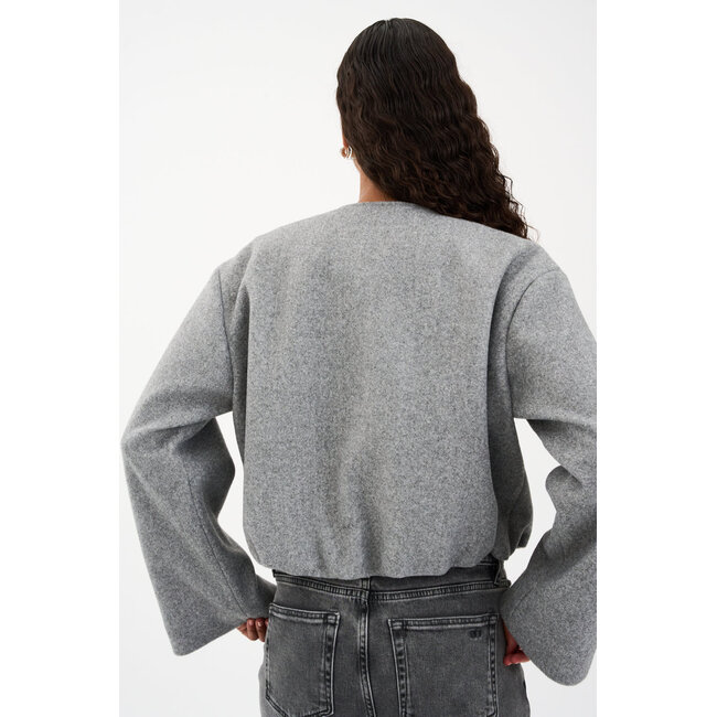 IVY-Adaleide Bomber Jacket Grey Melange