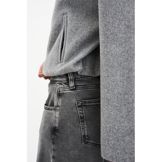 IVY-Adaleide Bomber Jacket Grey Melange