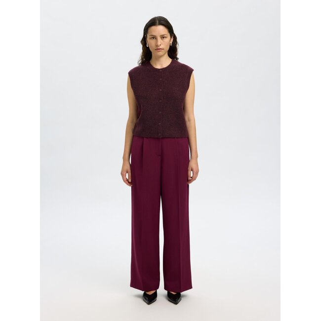 Selected Femme SLFLULU SL BUTTON O-NECK VEST FIG