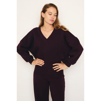 RE/BORN Athena sweater Vino