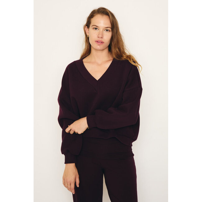 RE/BORN Athena sweater Vino