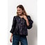 Studio Anneloes Eliza wave jacquard top dark blue/ vintage