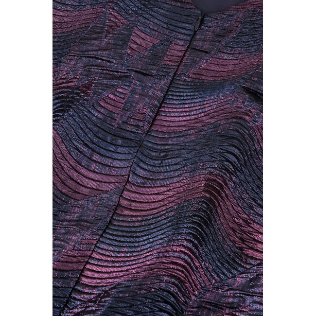 Studio Anneloes Eliza wave jacquard top dark blue/ vintage