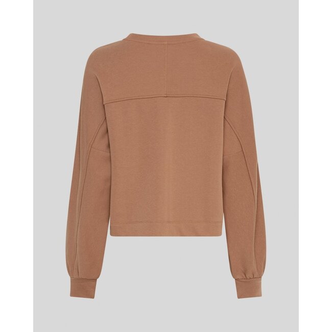 MSCH MSCHBriena Slit Sweatshirt TOASTED COCONUT
