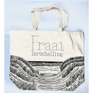 Fraai canvas shopper Naturel duinen