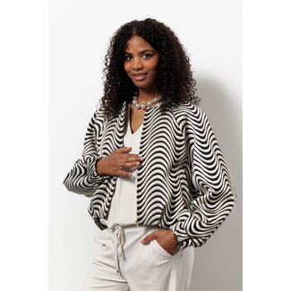 Studio Anneloes Luun Wave Bomber Jacket Black/Kit