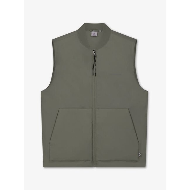SANTORINI NYLON CRUNCH BODYWARMER Olive