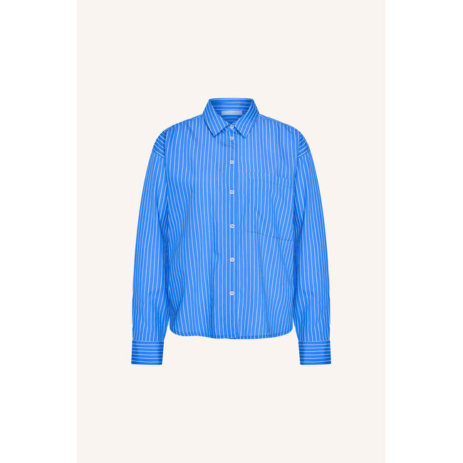 lise stripe blouse azul blue stripe