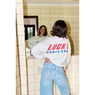 BY-BAR bibi melange lucky everyday sweater light grey melee