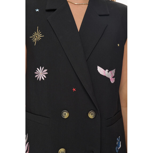 Nümph NUALMUT LONG VEST Caviar