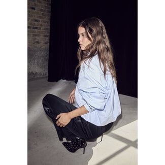 HAUTE L'AMITIÉ Sophie Stripe shirt Pale Blue