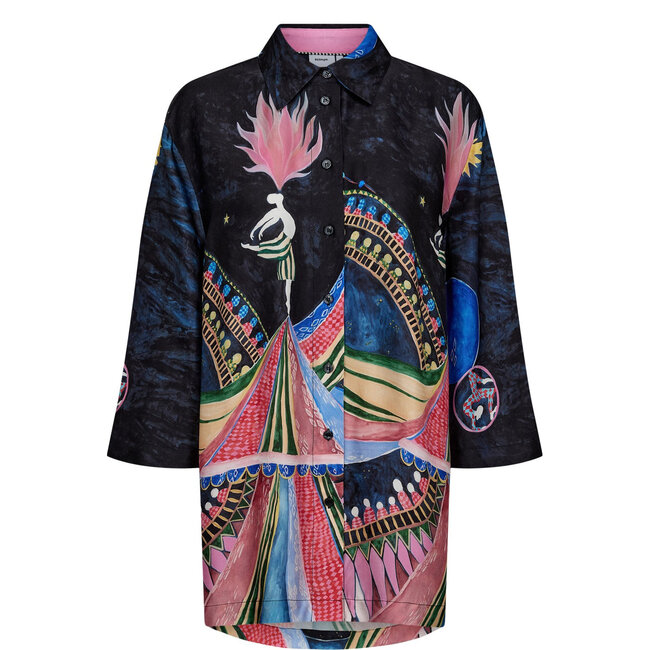 NUSTARLA SHIRT Obsidian