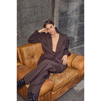 HAUTE L'AMITIÉ Premiere Single Blazer Mocca