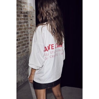 HAUTE L'AMITIÉ Studio LS Print Tee Creme