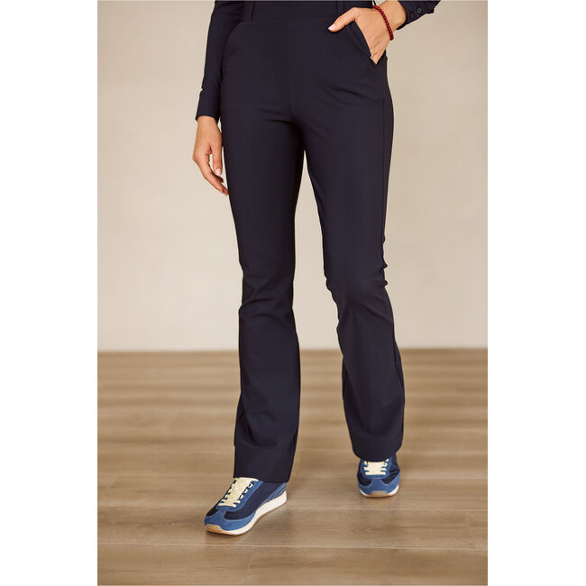 Studio Anneloes FLAIR BONDED TROUSERS – DARK BLUE