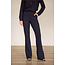 FLAIR LONG BONDED TROUSERS – DARK BLUE