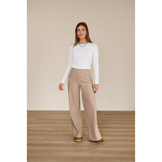 Studio Anneloes LEXIE BONDED TROUSERS- LATTE