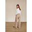 LEXIE BONDED TROUSERS- LATTE