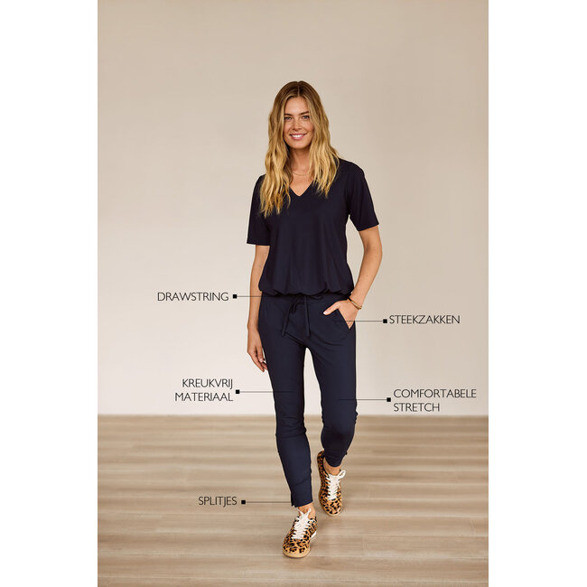 Studio Anneloes STARTUP TROUSERS - DARK BLUE