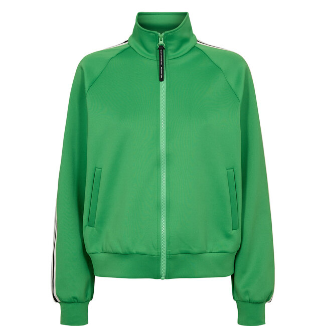 NUSENADA ZIP CARDIGAN Vibrant Green