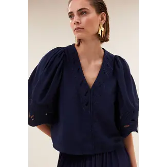 BY-BAR audrey blouse evening blue