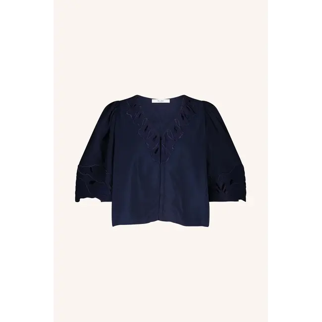 audrey blouse evening blue