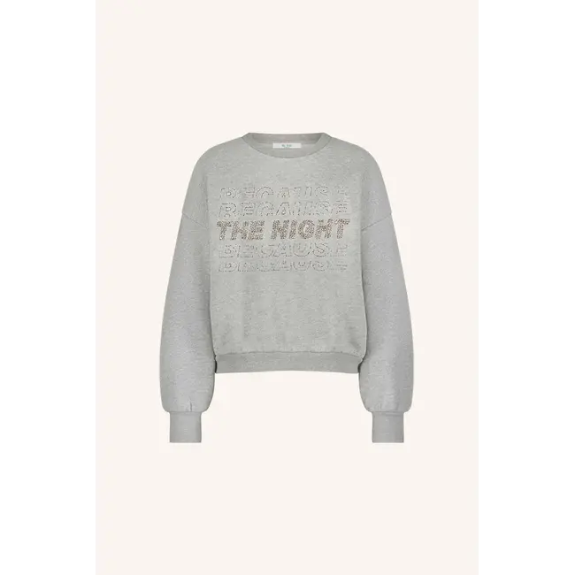 bibi nights melee sweater grey melee