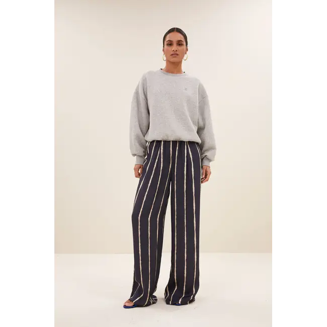 bibi lucky curve sweater grey melee