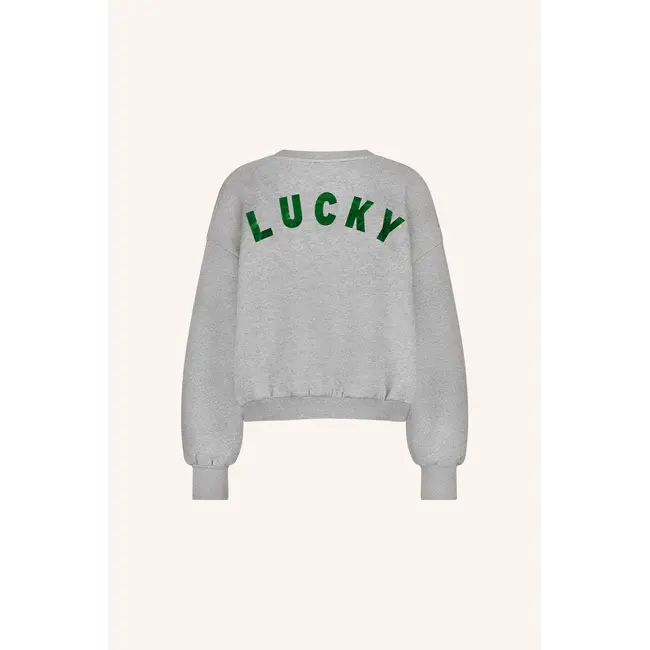 bibi lucky curve sweater grey melee