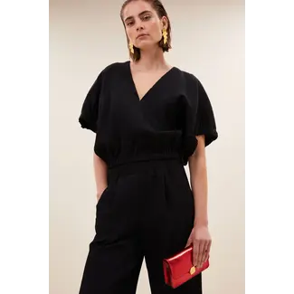 BY-BAR mabel structure stripe blouse jet black