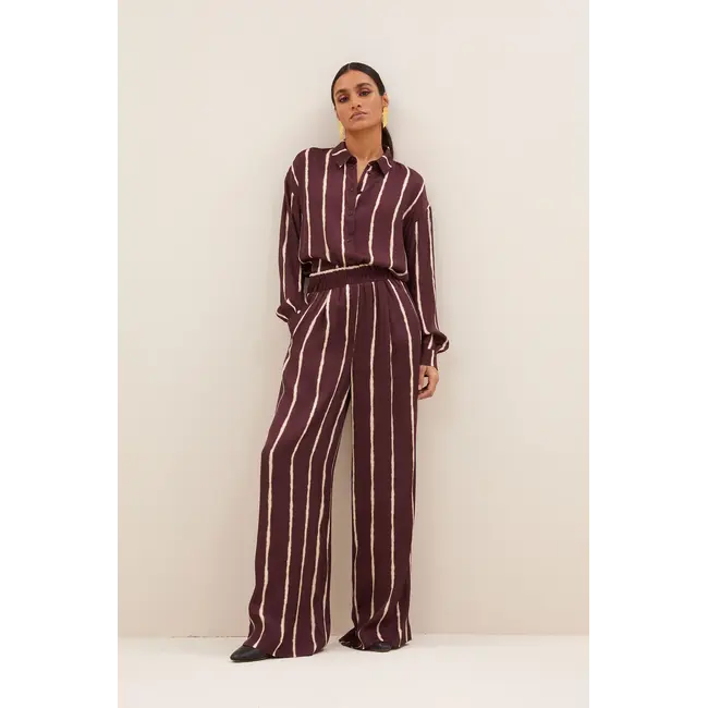 benji tie dye stripe pants pecan tie dye stripe