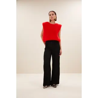 BY-BAR benji structure stripe pants jet black