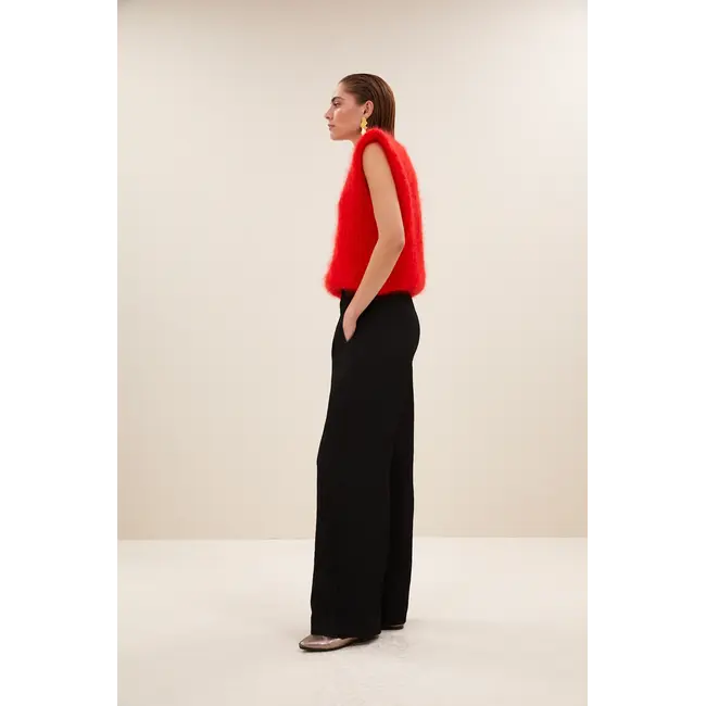 benji structure stripe pants jet black