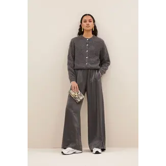 BY-BAR benji metallic pants metallic silver