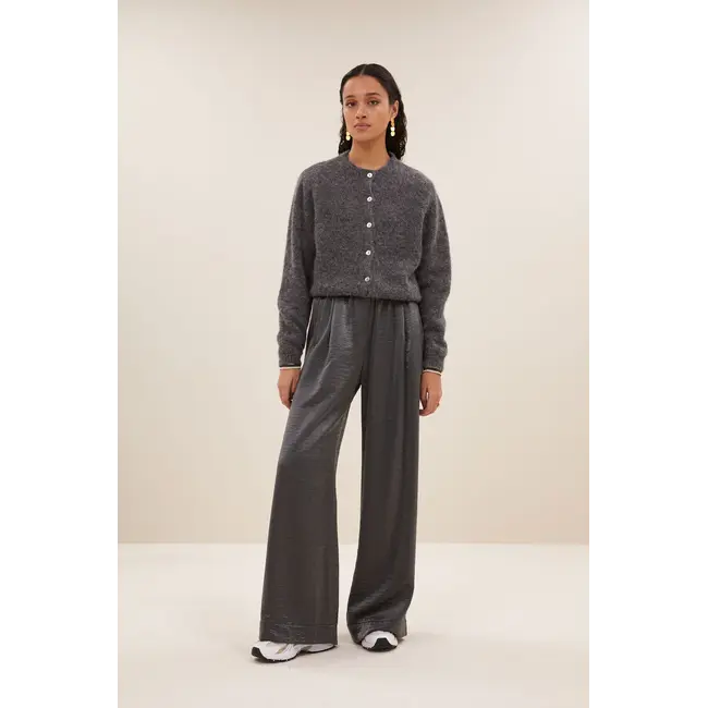 benji metallic pants metallic silver