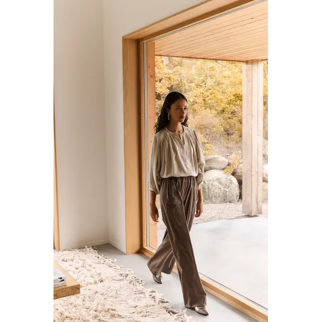 benji melange pants biscuit melee