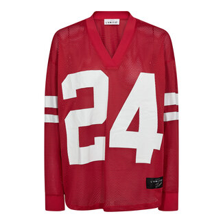 HAUTE L'AMITIÉ Drift Number LS Tee Red