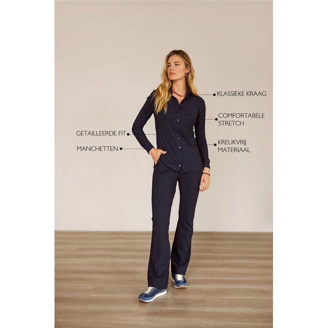 POPPY BLOUSE - DARK BLUE