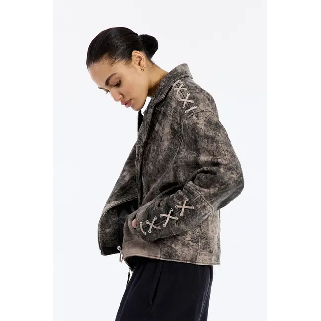 Gigi Leather Jacket Black