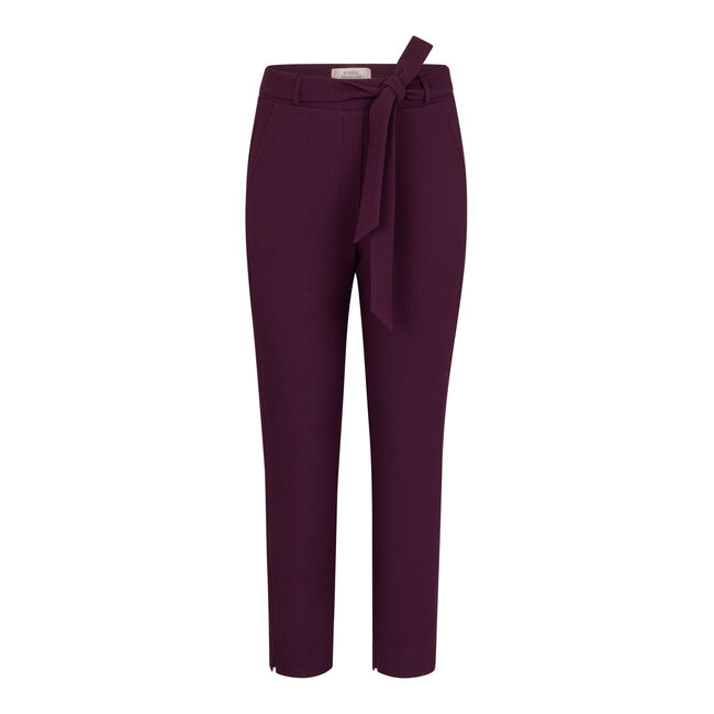 Zarja waffle trousers blackberry