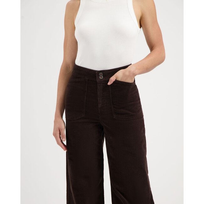Farrah Worker Corduroy Deep Brown