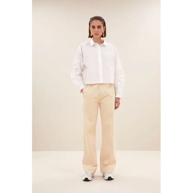 BY-BAR penny poplin blouse white
