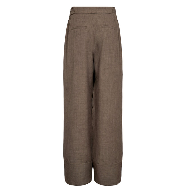 NUSHELLY PANTS Brown Lentil Melange