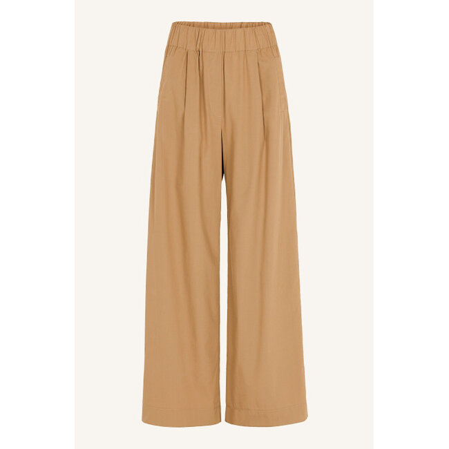 benji poplin pants camel