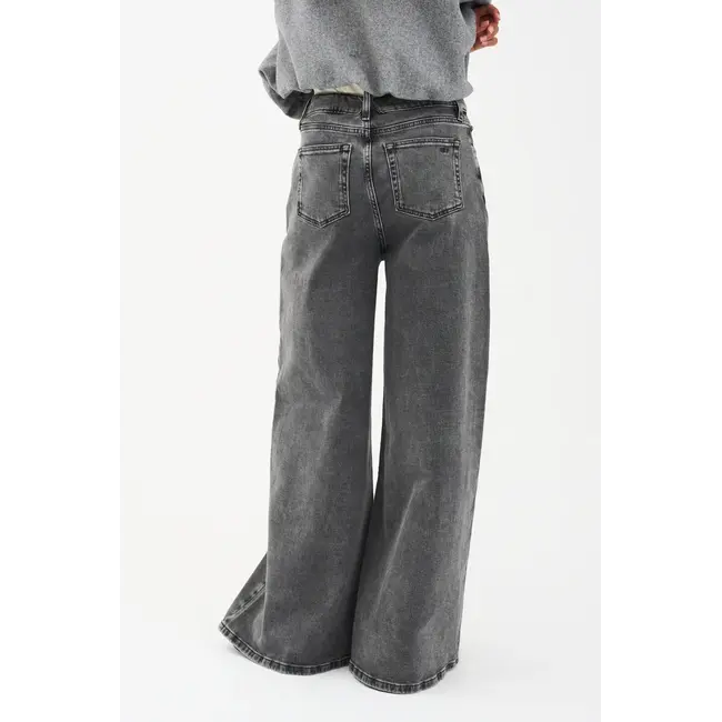 Oversized Jeans Wash Faded Grey