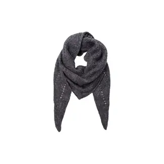 Black Colour Bcdell mini scarf grey mel